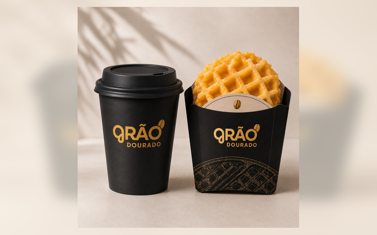 Produto Combo Café + Waffle da Grão Dourado.